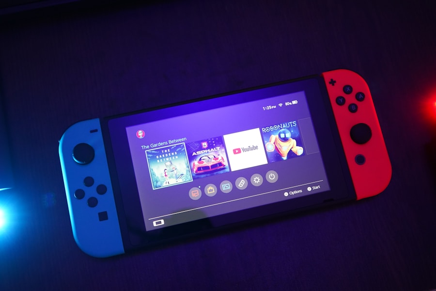 Nintendo Switch with Joy-Con controllers